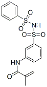 N-[3-[[(phenylsulphonyl)amino]sulphonyl]phenyl]methacrylamide 结构式