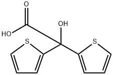 2-HYDROXY-2,2-BIS(2-THIENYL) ACETIC ACID Structure