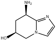 Imidazo[1,2-a]pyridin-6-ol, 8-amino-5,6,7,8-tetrahydro-, (6S,8R)- (9CI) 化学構造式