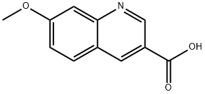 7-メトキシキノリン-3-カルボン酸 化学構造式