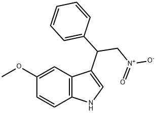 5-methoxy-3-(2'-nitro-1'-phenylethyl)-1H-indole Structure