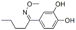 1-Pentanone, 1-(3,4-dihydroxyphenyl)-, O-methyloxime (9CI) Structure