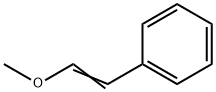 (2-メトキシエテニル)ベンゼン 化学構造式