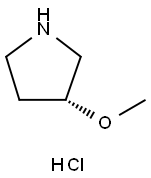 ((R)-3-メトキシピロリジン塩酸塩 化学構造式