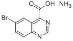 4-Quinazolinecarboxylic acid, 6-bromo-, ammonium salt Struktur