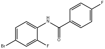 N-(4-溴-2-氟苯)-4-氟苯甲酰胺, 474712-54-4, 结构式