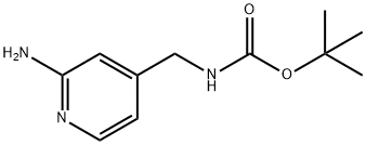 N-[(2-氨基吡啶-4-基)甲基]氨基甲酸叔丁酯, 474809-21-7, 结构式