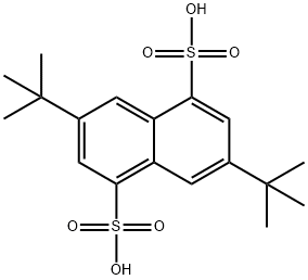 3,7-di-tert-butylnaphthalene-1,5-disulphonic acid Struktur