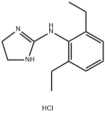 N-(2,6-ジエチルフェニル)-4,5-ジヒドロ-1H-イミダゾール-2-アミン·塩酸塩 化学構造式