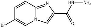 IMidazo[1,2-a]pyridine-2-carboxylic acid, 6-broMo-, hydrazide Structure
