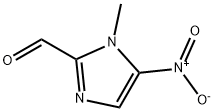 1-メチル-5-ニトロ-1H-イミダゾール-2-カルボアルデヒド 化学構造式