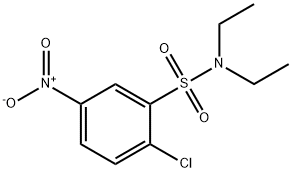 2-CHLORO-N,N-DIETHYL-5-NITRO-BENZENESULFONAMIDE Struktur