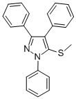 5-METHYLTHIO-1,3,4-TRIPHENYL-1H-PYRAZOLE Structure