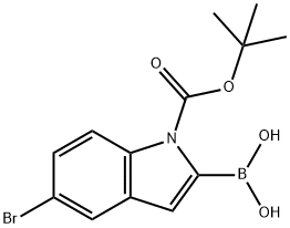 1-BOC-5-溴吲哚-2-硼酸,475102-13-7,结构式