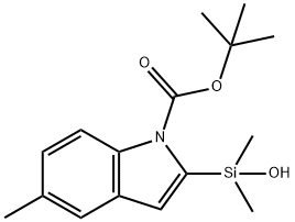 1-BOC-2-(HYDROXY-DIMETHYL-SILANYL)-5-METHYL-INDOLE Structure