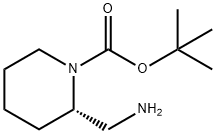 (S)-1-N-叔丁氧羰基-2-(氨基乙基)哌啶, 475105-35-2, 结构式