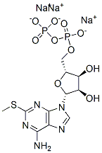 2-甲基硫代二磷酸腺苷 结构式