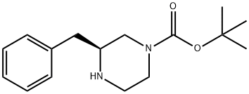 (S)-1-Boc-3-benzylpiperazine Struktur