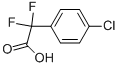 2,2-ジフルオロ-2-(4-クロロフェニル)酢酸 化学構造式