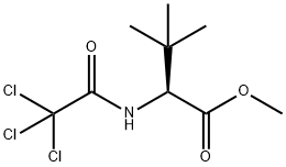 L-VALINE, 3-METHYL-N-(2,2,2-TRICHLOROACETYL)-, METHYL ESTER Struktur