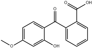 2-(2-hydroxy-4-methoxybenzoyl)benzoic acid , 4756-45-0, 结构式