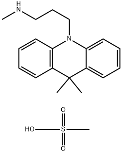 Acridan, 9,9-dimethyl-10-(3-(methylamino)propyl)-, monomethanesulfonat e,4757-58-8,结构式