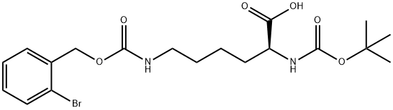 BOC-LYS(2-ブロモ-Z)-OH 化学構造式
