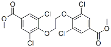dimethyl 4,4'-[1,2-ethanediylbis(oxy)]bis[3,5-dichlorobenzoate] Structure