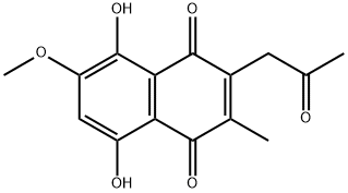 爪哇梭黴素, 476-45-9, 结构式