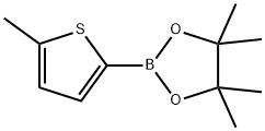 2-(5-メチル-2-チエニル)-4,4,5,5-テトラメチル-1,3,2-ジオキサボロラン 化学構造式
