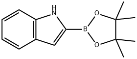 1H-インドール-2-イルボロン酸1,1,2,2-テトラメチルエチレン 化学構造式