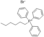 ヘキシルトリフェニルホスホニウムブロミド 化学構造式