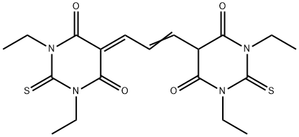 双(1,3-二乙基硫代巴比妥酸)三次甲基氧杂菁, 47623-98-3, 结构式