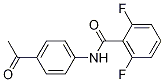 Benzamide, N-(4-acetylphenyl)-2,6-difluoro- Structure