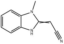Acetonitrile, (1,3-dihydro-1-methyl-2H-benzimidazol-2-ylidene)- (9CI) Struktur