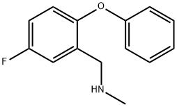 (5-FLUORO-2-PHENOXY-BENZYL)-METHYL-AMINE Structure