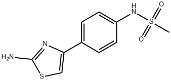 N-[4-(2-AMino-4-thiazolyl)phenyl]MethanesulfonaMide Struktur