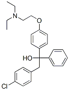2-(4-chlorophenyl)-1-[4-(2-diethylaminoethoxy)phenyl]-1-phenyl-ethanol Structure