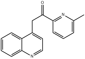 1-(6-METHYLPYRIDYL)-2-QUINOLIN-4-YL ETHANONE Structure
