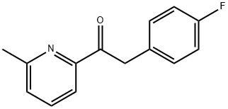2-(4-FLUOROPHENYL)-1-(6-METHYLPYRIDINE-2-YL)ETHANONE Struktur