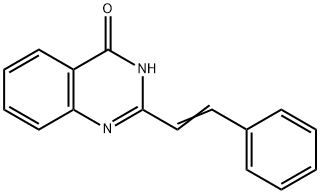 2-スチリルキナゾリン-4(3H)-オン 化学構造式