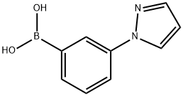 [3-(1H-ピラゾール-1-イル)フェニル]ボロン酸 化学構造式