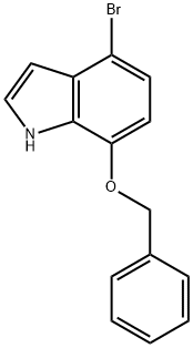 4-BROMO-7-BENZYLOXY-1H-INDOLE Struktur