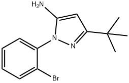 2-(2-BROMO-PHENYL)-5-TERT-BUTYL-2H-PYRAZOL-3-YLAMINE Structure
