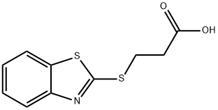 3-(2-BENZOTHIAZOLYLTHIO)PROPIONIC ACID Structure