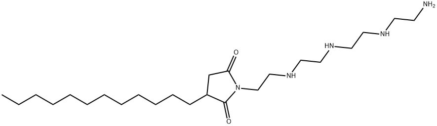 1-[2-[[2-[[2-[(2-aminoethyl)amino]ethyl]amino]ethyl]amino]ethyl]-3-dodecylpyrrolidine-2,5-dione Struktur