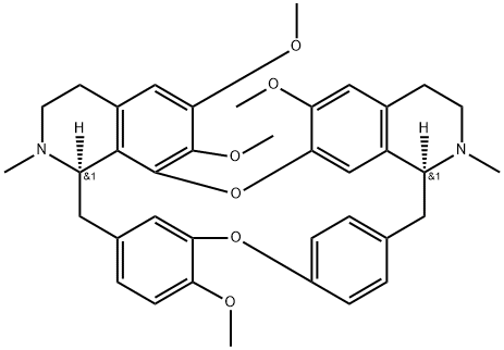 异汉防己甲素, 477-57-6, 结构式