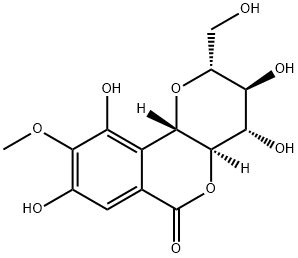 ベルゲニン 化学構造式