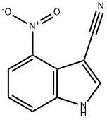 3-氰基-4-硝基吲哚, 4770-00-7, 结构式