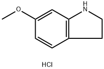 6-METHOXY-2,3-DIHYDRO-1H-INDOLE HYDROCHLORIDE Structure